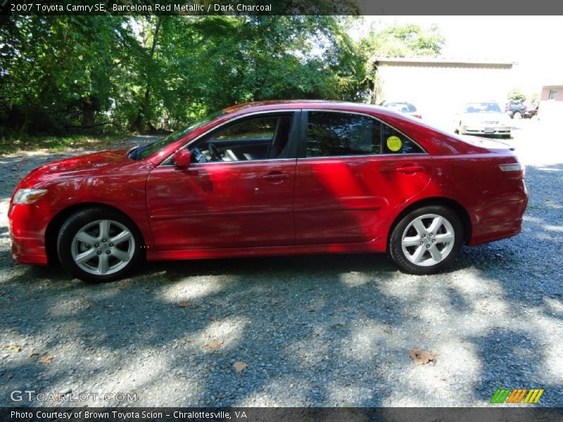 Barcelona Red Metallic / Dark Charcoal 2007 Toyota Camry SE