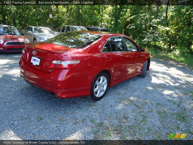 Barcelona Red Metallic / Dark Charcoal 2007 Toyota Camry SE