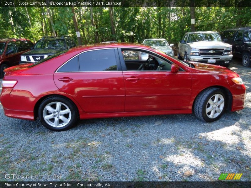 Barcelona Red Metallic / Dark Charcoal 2007 Toyota Camry SE