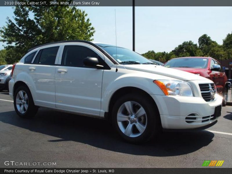 Stone White / Dark Slate Gray 2010 Dodge Caliber SXT