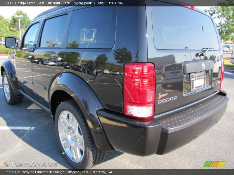 Brilliant Black Crystal Pearl / Dark Slate Gray 2011 Dodge Nitro Heat