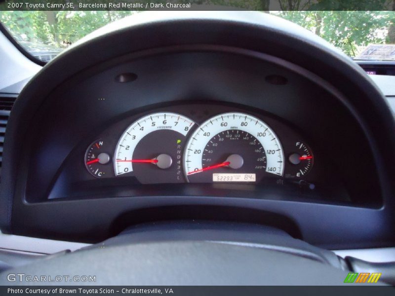 Barcelona Red Metallic / Dark Charcoal 2007 Toyota Camry SE
