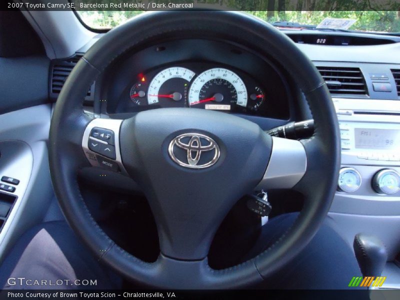 Barcelona Red Metallic / Dark Charcoal 2007 Toyota Camry SE