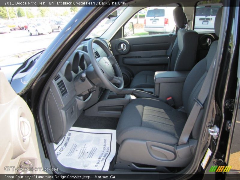 Brilliant Black Crystal Pearl / Dark Slate Gray 2011 Dodge Nitro Heat
