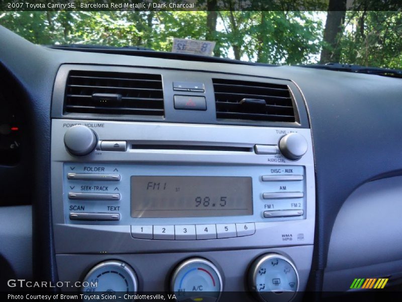 Barcelona Red Metallic / Dark Charcoal 2007 Toyota Camry SE