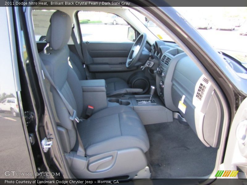 Brilliant Black Crystal Pearl / Dark Slate Gray 2011 Dodge Nitro Heat