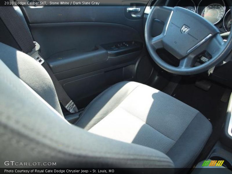 Stone White / Dark Slate Gray 2010 Dodge Caliber SXT