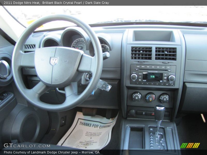 Brilliant Black Crystal Pearl / Dark Slate Gray 2011 Dodge Nitro Heat