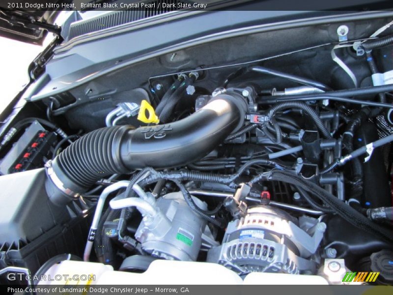 Brilliant Black Crystal Pearl / Dark Slate Gray 2011 Dodge Nitro Heat