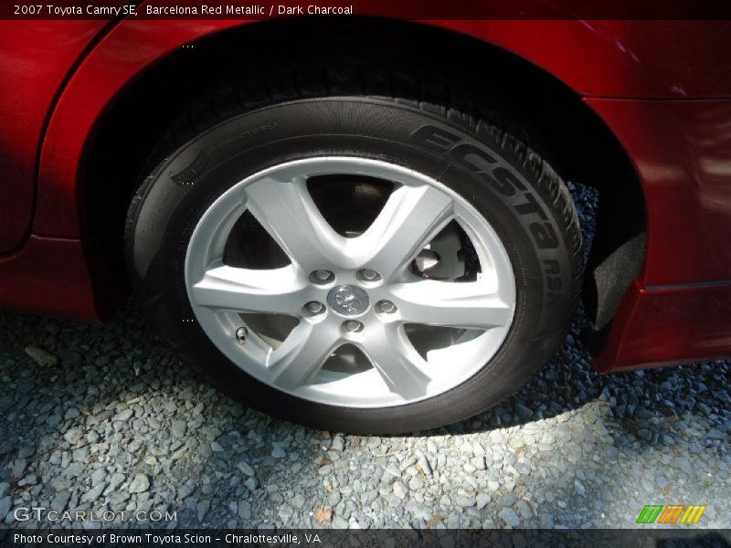 Barcelona Red Metallic / Dark Charcoal 2007 Toyota Camry SE