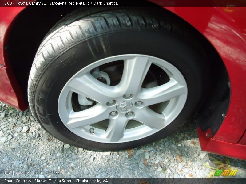 Barcelona Red Metallic / Dark Charcoal 2007 Toyota Camry SE
