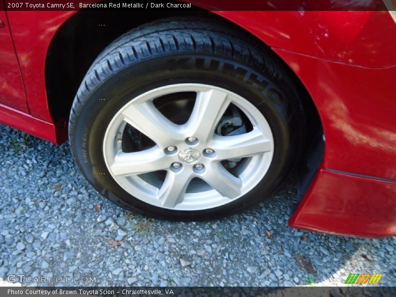 Barcelona Red Metallic / Dark Charcoal 2007 Toyota Camry SE