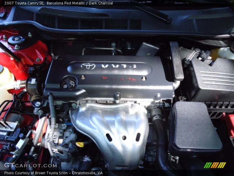 Barcelona Red Metallic / Dark Charcoal 2007 Toyota Camry SE