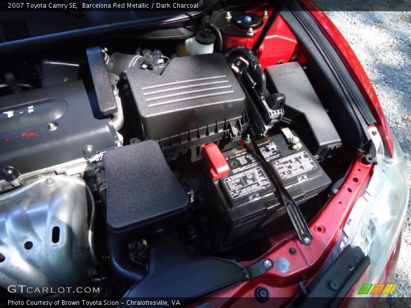 Barcelona Red Metallic / Dark Charcoal 2007 Toyota Camry SE