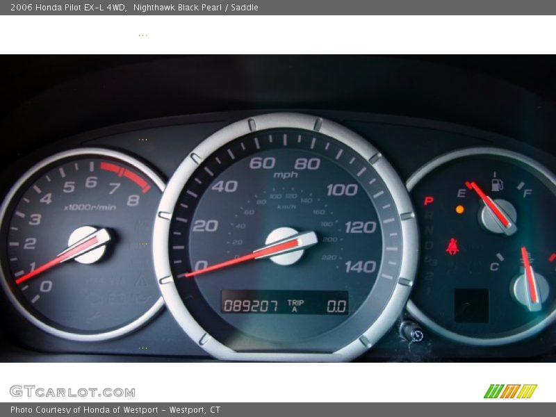 Nighthawk Black Pearl / Saddle 2006 Honda Pilot EX-L 4WD