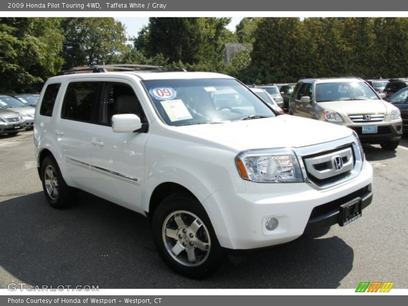 Taffeta White / Gray 2009 Honda Pilot Touring 4WD