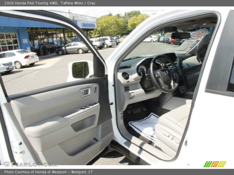 Taffeta White / Gray 2009 Honda Pilot Touring 4WD