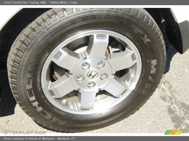 Taffeta White / Gray 2009 Honda Pilot Touring 4WD