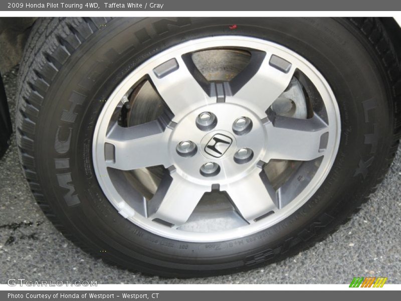 Taffeta White / Gray 2009 Honda Pilot Touring 4WD