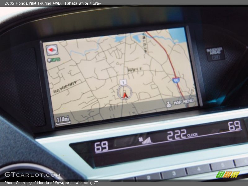 Taffeta White / Gray 2009 Honda Pilot Touring 4WD