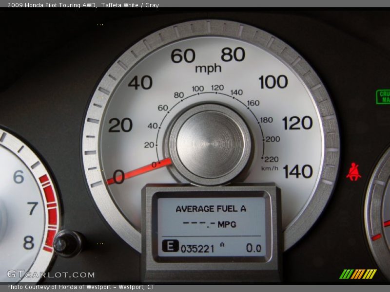 Taffeta White / Gray 2009 Honda Pilot Touring 4WD