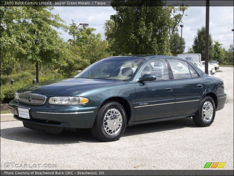 Jasper Green Metallic / Taupe 2000 Buick Century Limited