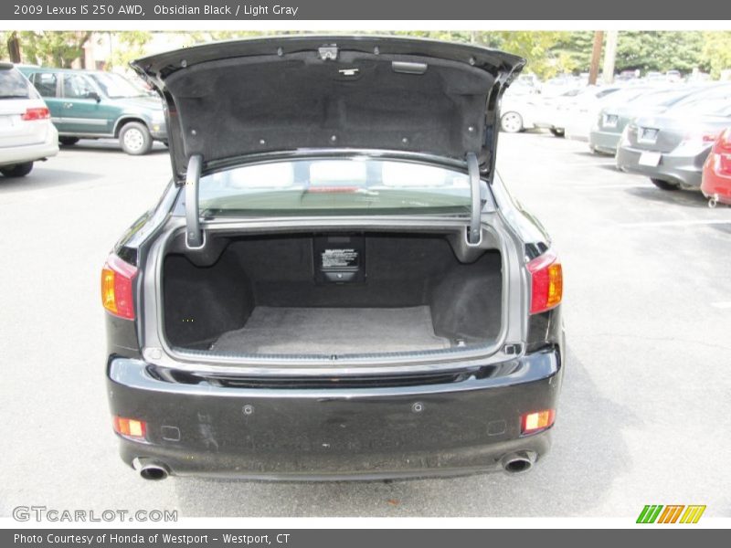 Obsidian Black / Light Gray 2009 Lexus IS 250 AWD
