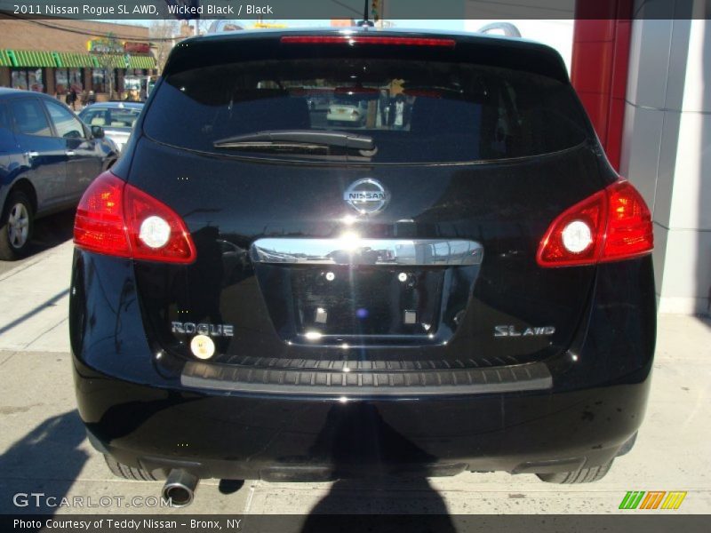 Wicked Black / Black 2011 Nissan Rogue SL AWD