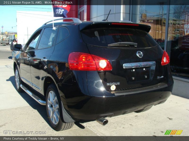 Wicked Black / Black 2011 Nissan Rogue SL AWD