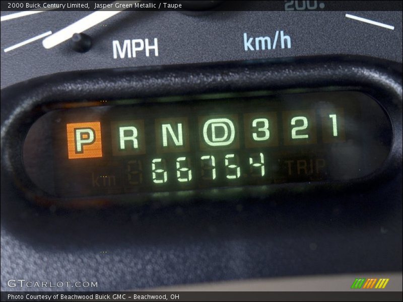 Jasper Green Metallic / Taupe 2000 Buick Century Limited