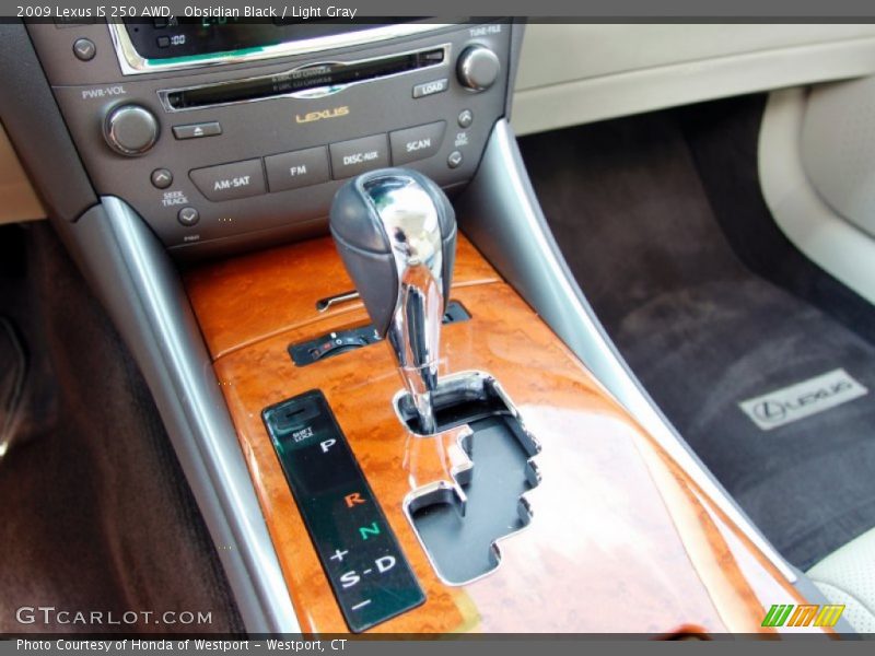 Obsidian Black / Light Gray 2009 Lexus IS 250 AWD