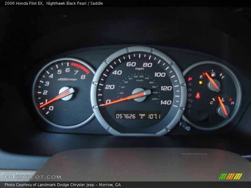 Nighthawk Black Pearl / Saddle 2006 Honda Pilot EX