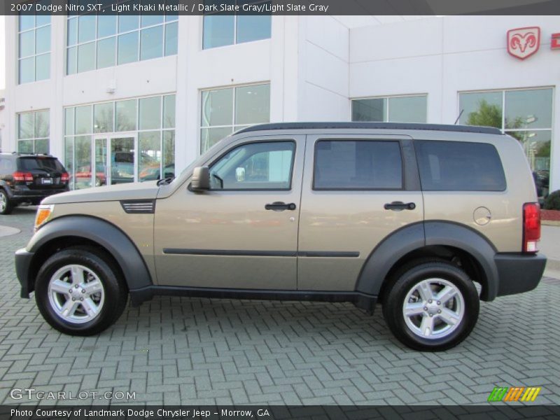 Light Khaki Metallic / Dark Slate Gray/Light Slate Gray 2007 Dodge Nitro SXT