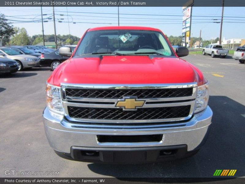 Victory Red / Dark Titanium 2011 Chevrolet Silverado 2500HD Crew Cab 4x4