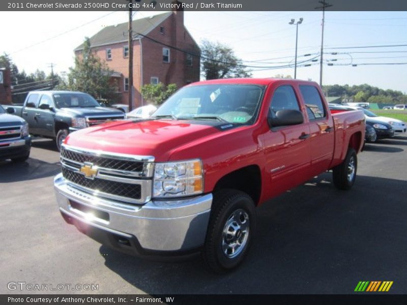 Victory Red / Dark Titanium 2011 Chevrolet Silverado 2500HD Crew Cab 4x4