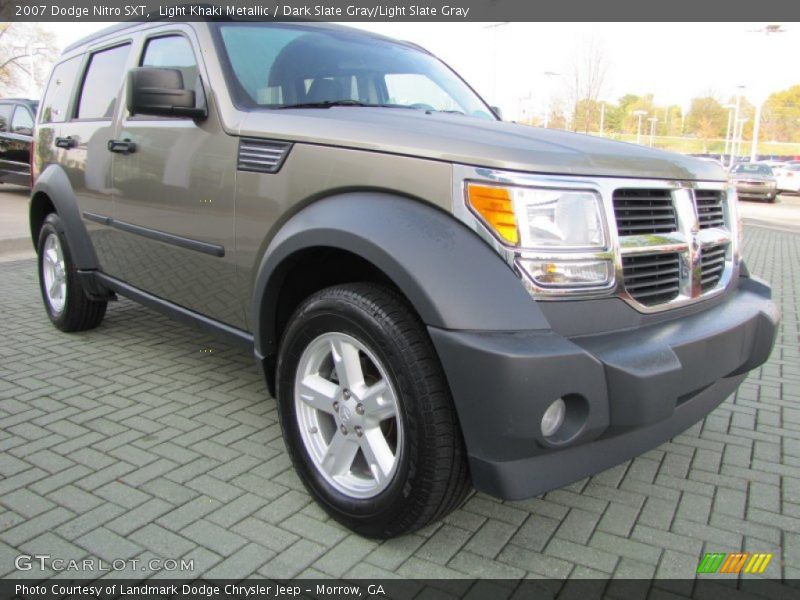 Light Khaki Metallic / Dark Slate Gray/Light Slate Gray 2007 Dodge Nitro SXT