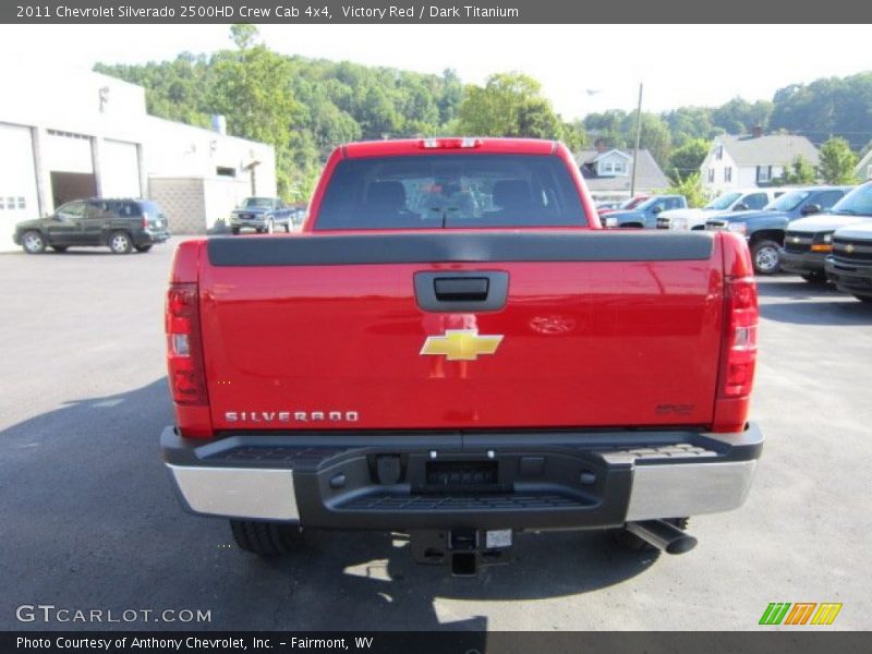 Victory Red / Dark Titanium 2011 Chevrolet Silverado 2500HD Crew Cab 4x4