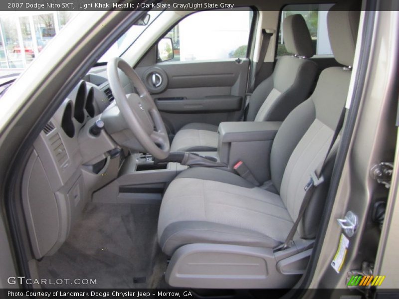 Light Khaki Metallic / Dark Slate Gray/Light Slate Gray 2007 Dodge Nitro SXT