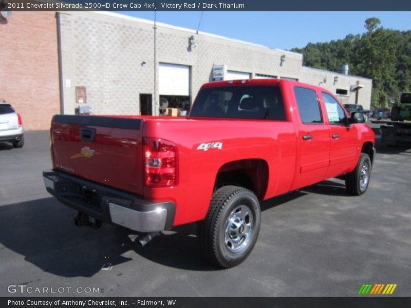 Victory Red / Dark Titanium 2011 Chevrolet Silverado 2500HD Crew Cab 4x4