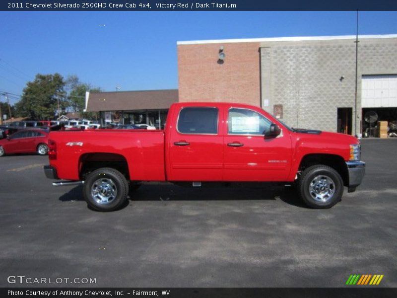 Victory Red / Dark Titanium 2011 Chevrolet Silverado 2500HD Crew Cab 4x4