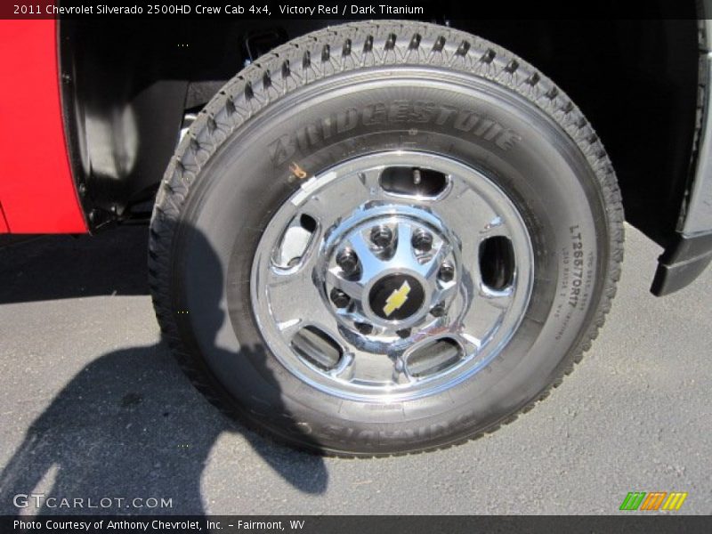 Victory Red / Dark Titanium 2011 Chevrolet Silverado 2500HD Crew Cab 4x4