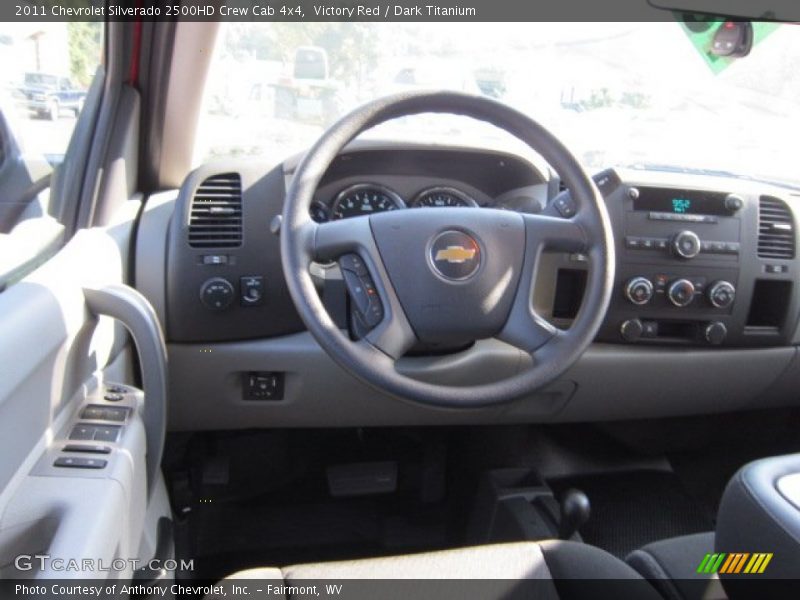Victory Red / Dark Titanium 2011 Chevrolet Silverado 2500HD Crew Cab 4x4