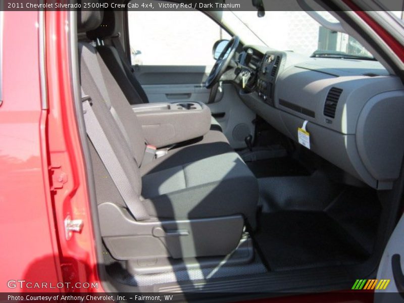 Victory Red / Dark Titanium 2011 Chevrolet Silverado 2500HD Crew Cab 4x4