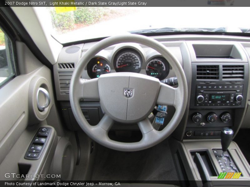 Light Khaki Metallic / Dark Slate Gray/Light Slate Gray 2007 Dodge Nitro SXT