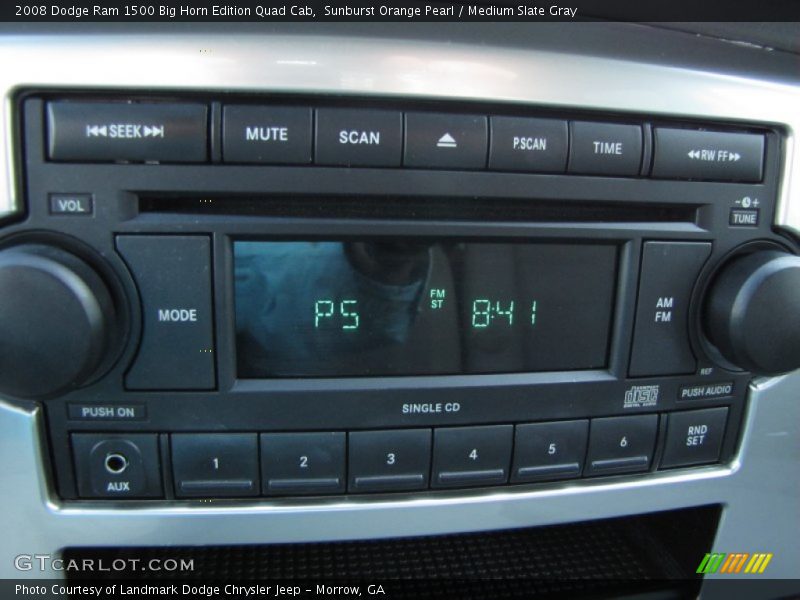 Audio System of 2008 Ram 1500 Big Horn Edition Quad Cab