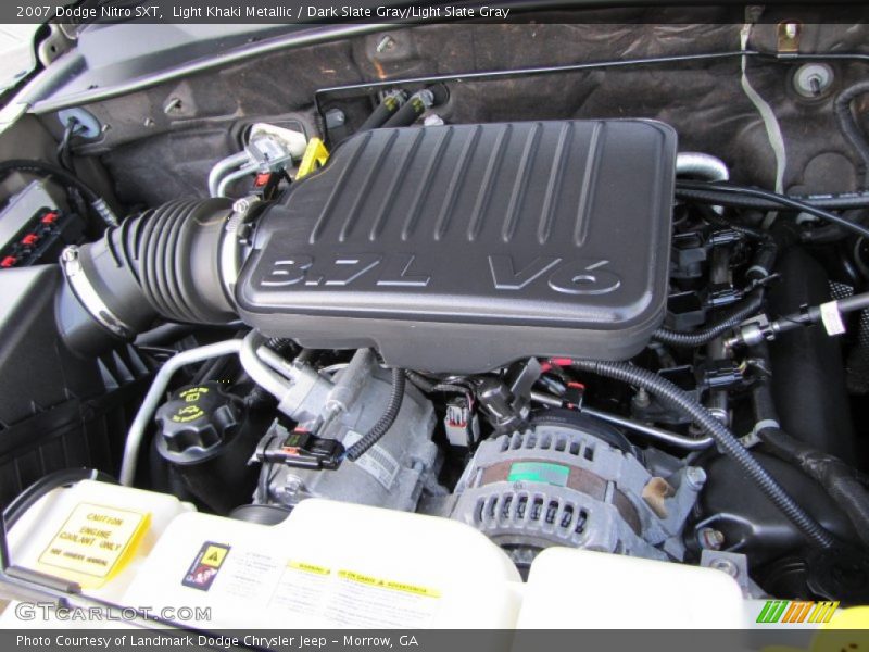 Light Khaki Metallic / Dark Slate Gray/Light Slate Gray 2007 Dodge Nitro SXT