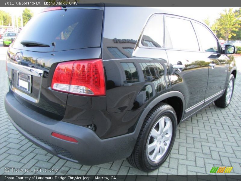 Ebony Black / Gray 2011 Kia Sorento LX