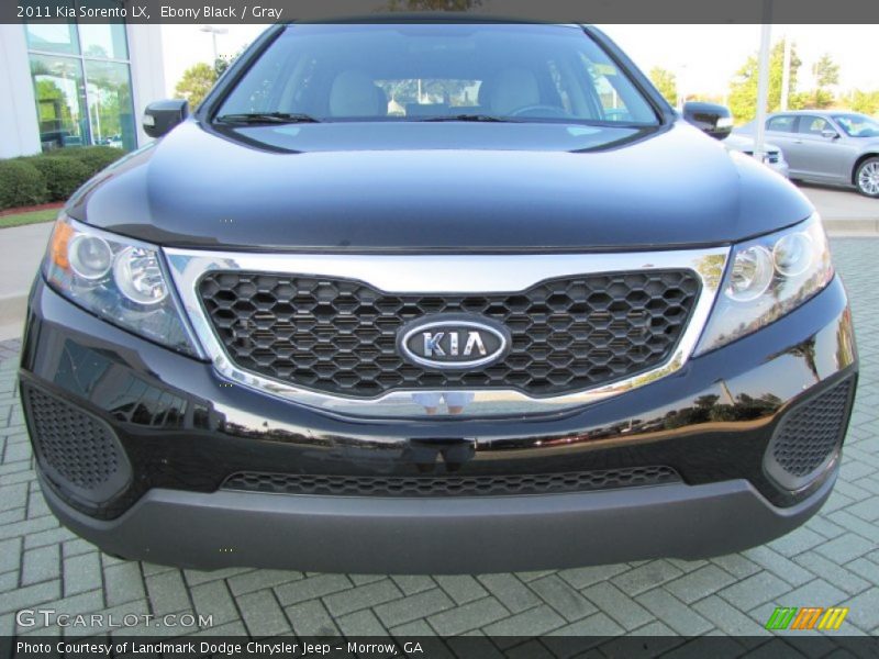 Ebony Black / Gray 2011 Kia Sorento LX