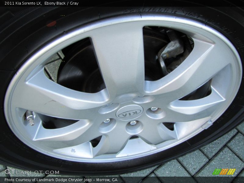 Ebony Black / Gray 2011 Kia Sorento LX