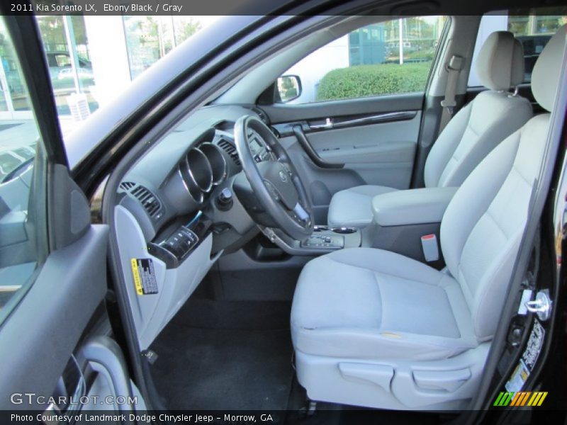 Ebony Black / Gray 2011 Kia Sorento LX